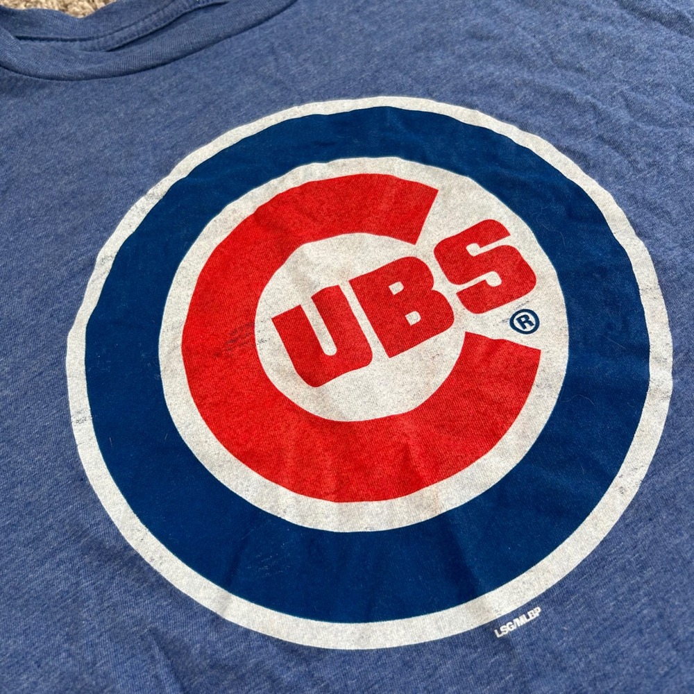 Chicago Cubs MLB Baseball T Shirt Blue Mens 2XL Short Sleeve Graphic Tee - Picture 2 of 8